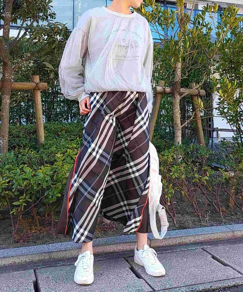 Q（キュー）の「メモリーサイドZIPスカート（スカート・レディース・ブルー系その他/ブラウン系その他/ブラック・MEDIUM）」の10枚目の写真