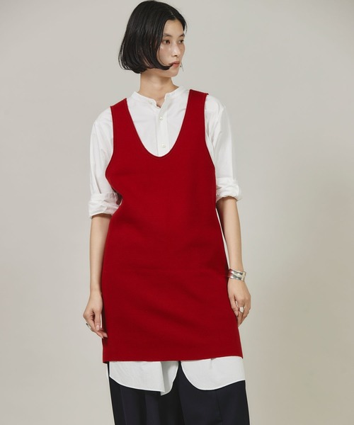 Curensology(カレンソロジー)/コットンロングタンクニット