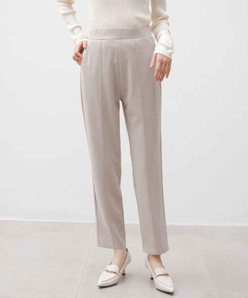 GeeRA（ジーラ）の「【2点セット】入卒式におすすめ！２ＷＡＹ配色襟プリーツ切替ブラウスセットアップ（スーツセット・レディース・ブラック/サンドグレー・LARGE/X-LARGE/MEDIUM）」の11枚目の写真