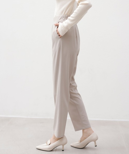 GeeRA（ジーラ）の「【2点セット】入卒式におすすめ！２ＷＡＹ配色襟プリーツ切替ブラウスセットアップ（スーツセット・レディース・ブラック/サンドグレー・LARGE/X-LARGE/MEDIUM）」の10枚目の写真