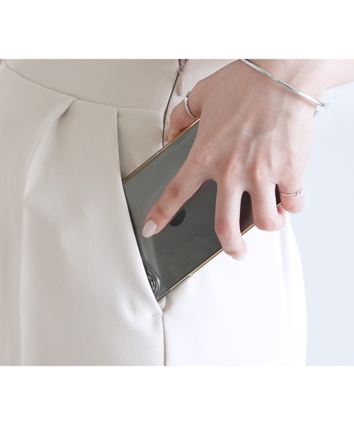 reca(レカ)の「ハイウエストテーパードパンツ(スーツパンツ・レディース・ベージュ/ブラック・M)」の18枚目の写真