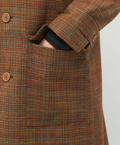 caban（キャバン）の「CABaN マルチカラークロス ステンカラーコート（ステンカラーコート・メンズ・オレンジ系その他2・S/M）」の8枚目の写真