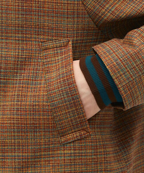 caban（キャバン）の「CABaN マルチカラークロス ステンカラーコート（ステンカラーコート・メンズ・オレンジ系その他2・S/M）」の9枚目の写真