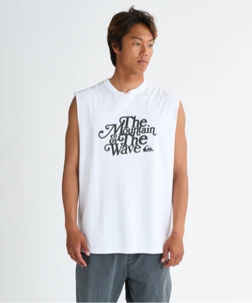 Quiksilver（クイックシルバー）の「TYPEFACE SLY/クイックシルバーマッスルタンクトップ（タンクトップ・メンズ・ホワイト/ブラック/ブラック系その他/インディゴブルー・X-LARGE/LARGE/MEDIUM/SMALL）」の2枚目の写真