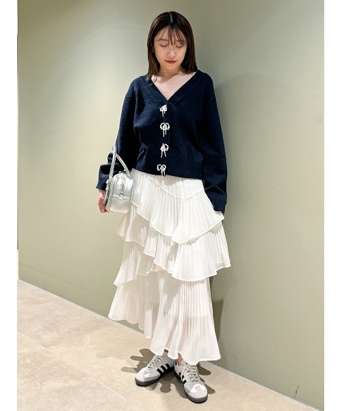 SNIDEL（スナイデル）の「パールボタンカーディガン