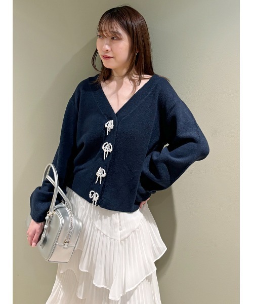 snidelパールボタンカーディガン SNIDEL（スナイデル）の「パールボタンカーディガン