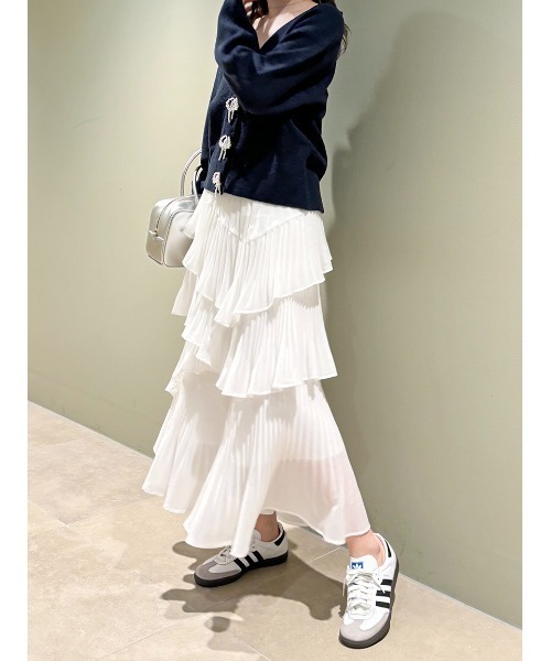 SNIDEL（スナイデル）の「パールボタンカーディガン（カーディガン