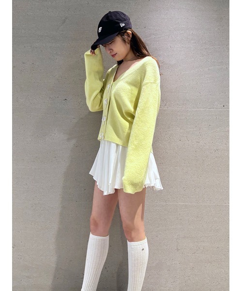 SNIDEL（スナイデル）の「パールボタンカーディガン（カーディガン