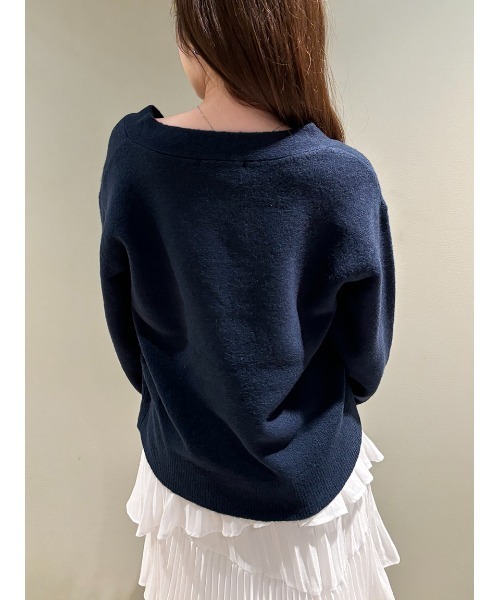 SNIDEL（スナイデル）の「パールボタンカーディガン（カーディガン