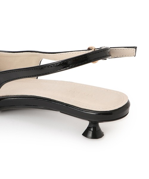 Juze(ジュゼ)の「スリングバックリボンミュール(パンプス・レディース・シルバー/ブラック・M/S/L)」の13枚目の写真