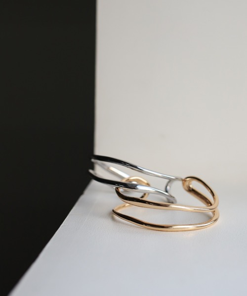 ヤーカ 多パーツダブルラインバングル YArKA バングル 「YArKA/ヤーカ」assembly parts double line