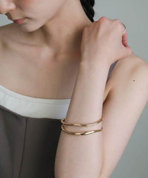 セール】ダブルラインニュアンスバングル（バングル/リストバンド
