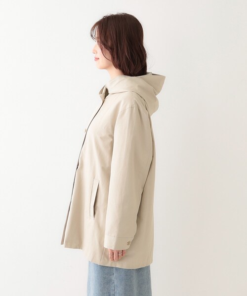 SHOO・LA・RUE(シューラルー)の「【S-LL/撥水/花粉対策】フーディーテントブルゾン(ブルゾン・レディース・ベージュ/ネイビー/カーキ・01/02/03/04)」の17枚目の写真