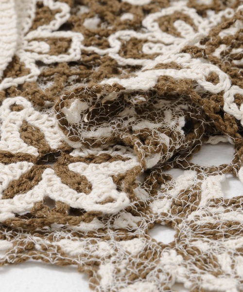 ITEMS URBANRESEARCH（アイテムズ アーバンリサーチ）の「フラワーモチーフニットカーディガン（カーディガン/ボレロ・レディース・ベージュ/ブラウン系その他・FREE）」の19枚目の写真