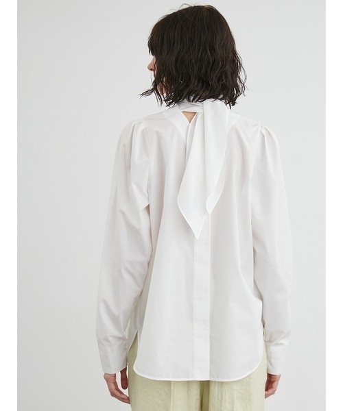 styling/(スタイリング)の「スカーフカラー2WAYシャツ(シャツ/ブラウス・レディース・ホワイト/サックスブルー/カーキ・FREE)」の15枚目の写真