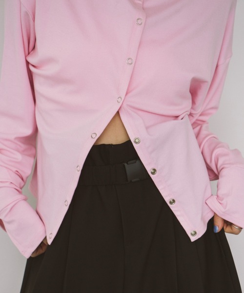 HANNE（アン）の「スナップハイネックカーディガン（カーディガン/ボレロ・レディース・ホワイト/ピンク/ブラック・FREE）」の18枚目の写真