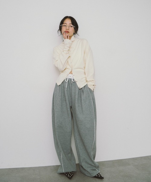 HANNE（アン）の「スナップハイネックカーディガン（カーディガン/ボレロ・レディース・ホワイト/ピンク/ブラック・FREE）」の12枚目の写真