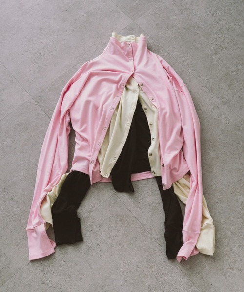 HANNE（アン）の「スナップハイネックカーディガン（カーディガン/ボレロ・レディース・ホワイト/ピンク/ブラック・FREE）」の19枚目の写真