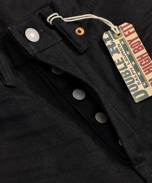 RRL(ダブル アール エル)の「ハイ ボーイ フィット ブラック セルビッジ ジーンズ(デニムパンツ・レディース・ブラック系1・24/25/26/27/28/29)」の2枚目の写真