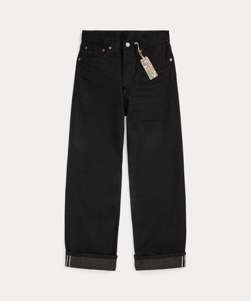 RRL(ダブル アール エル)の「ハイ ボーイ フィット ブラック セルビッジ ジーンズ(デニムパンツ・レディース・ブラック系1・24/25/26/27/28/29)」の9枚目の写真