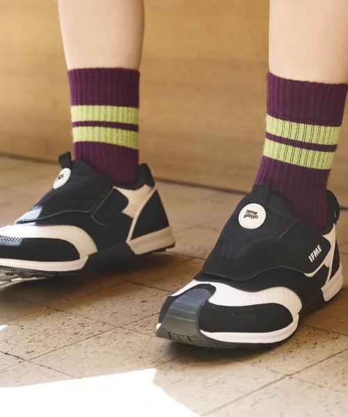 IFME(イフミー)の「KIDS|IFME joob pattoスニーカー(スニーカー・キッズ・ピンク/ブラック・15.0cm/15.5cm/16.0cm/16.5cm/17.0cm/17.5cm/18.0cm/18.5cm/19.0cm/19.5cm/20.0cm/20.5cm/21.0cm)」の3枚目の写真