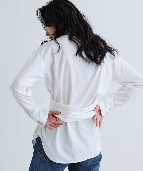 GALLEST（ギャレスト）の「カシュクールシャツ（シャツ/ブラウス・レディース・ホワイト・38）」の5枚目の写真