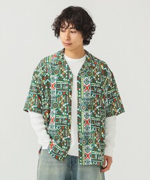 BEAMS（ビームス）の「ジオメトリックプリント オープンカラーシャツ（シャツ/ブラウス）」