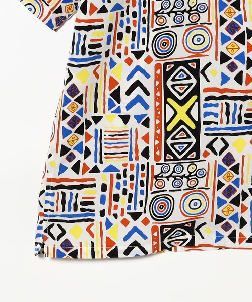 BEAMS（ビームス）の「ジオメトリックプリント オープンカラーシャツ（シャツ/ブラウス・メンズ・ホワイト/グリーン・S/M/L/XL）」の13枚目の写真