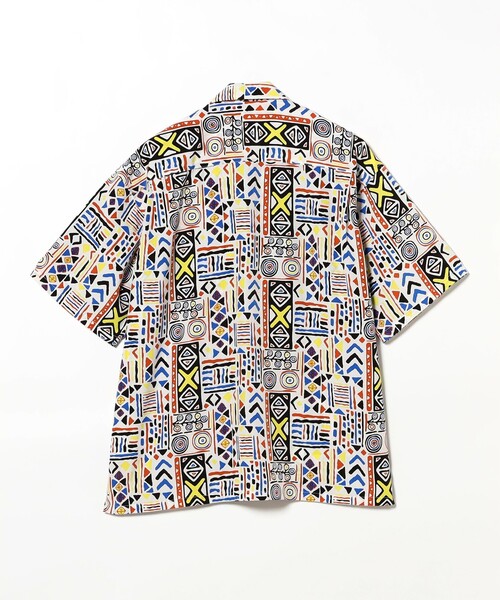 BEAMS（ビームス）の「ジオメトリックプリント オープンカラーシャツ（シャツ/ブラウス・メンズ・ホワイト/グリーン・S/M/L/XL）」の15枚目の写真