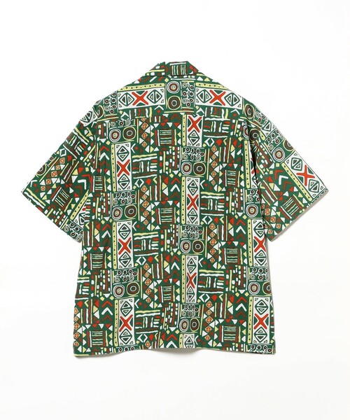 BEAMS（ビームス）の「ジオメトリックプリント オープンカラーシャツ（シャツ/ブラウス・メンズ・ホワイト/グリーン・S/M/L/XL）」の18枚目の写真