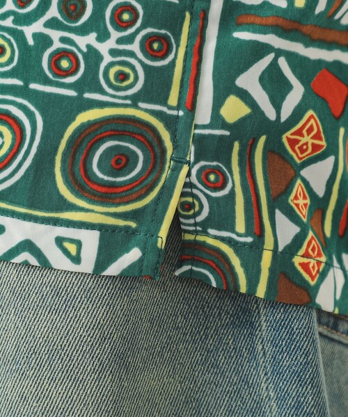 BEAMS（ビームス）の「ジオメトリックプリント オープンカラーシャツ（シャツ/ブラウス・メンズ・ホワイト/グリーン・S/M/L/XL）」の20枚目の写真