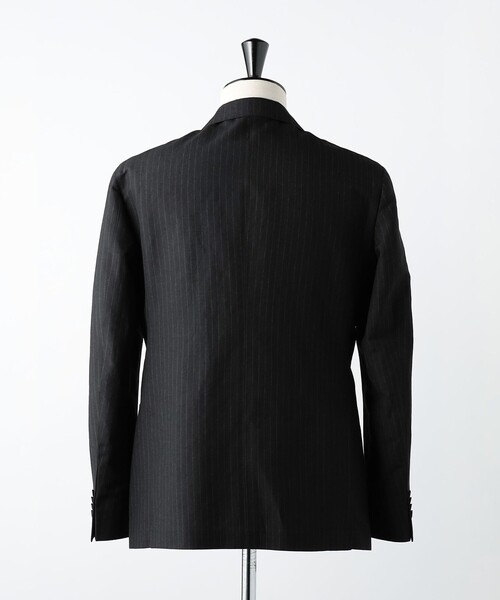 UNITED ARROWS(ユナイテッドアローズ)の「ANGELICO チョークストライプ ダブル 4ボタン テーラードジャケット R-MODEL(テーラードジャケット・メンズ・ブラック・46/48/52)」の7枚目の写真