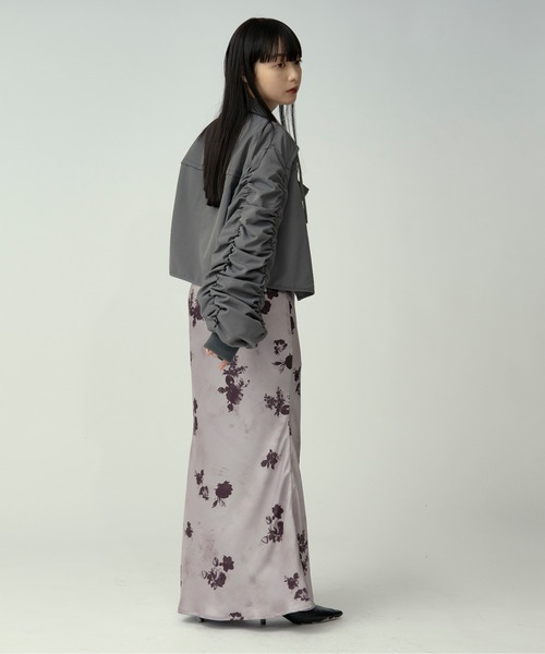 Ezick（エジック）の「volume sleeve mode MA1（ブルゾン・レディース・ブラック/グレー・FREE）」の21枚目の写真