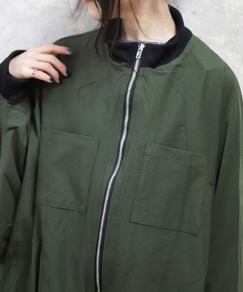 axes femme（アクシーズファム）の「ロングテールブルゾン（その他アウター・レディース・キナリ/カーキ/ブラック・FREE）」の7枚目の写真