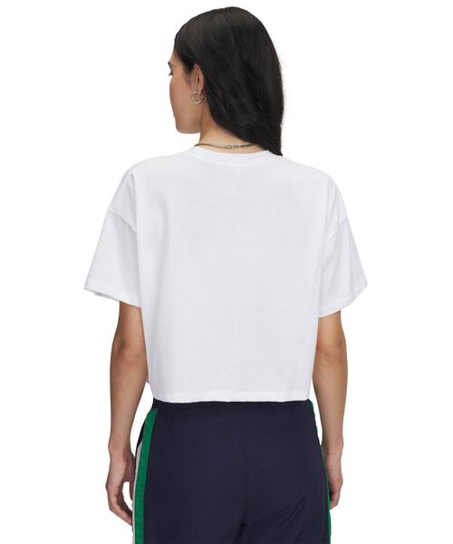 UNDER ARMOUR（アンダーアーマー）の「UAバーシティ ミックス ヘビーウエイト クロップ ショートスリーブ Tシャツ（トレーニング/レディース）（Tシャツ/カットソー・レディース・グレー系その他・L/XL/M/S）」の2枚目の写真