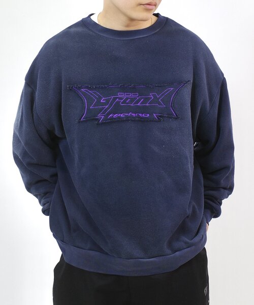 WHO'S WHO gallery（フーズフーギャラリー）の「【UNISEX/ユニセックス】BRONXパッチ刺繍スウェット（スウェット・レディース・グレー/ネイビー/チャコールグレー・MEDIUM/LARGE）」の3枚目の写真