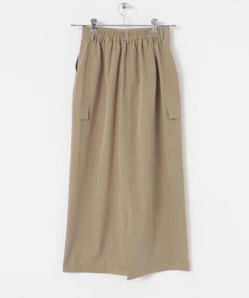 ITEMS URBANRESEARCH（アイテムズ アーバンリサーチ）の「アウトポケットロングスカート（スカート・レディース・ベージュ/ブラック/カーキ・FREE）」の10枚目の写真
