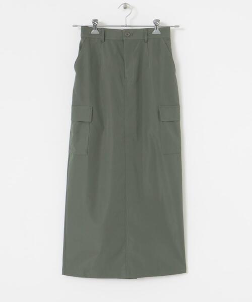 ITEMS URBANRESEARCH（アイテムズ アーバンリサーチ）の「アウトポケットロングスカート（スカート・レディース・ベージュ/ブラック/カーキ・FREE）」の18枚目の写真