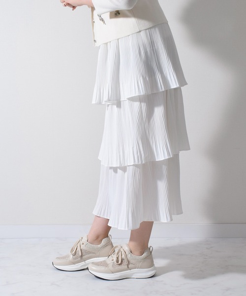 Bridget Birkin(ブリジットバーキン)の「【Bridget Birkin】ラメレーススニーカー(555046)(スニーカー・レディース・ホワイト/ベージュ/グレー・LL/M/L/S)」の14枚目の写真