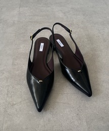 DouDou | 【WEB限定】ソフトカットバックストラップパンプス(ブーツ)