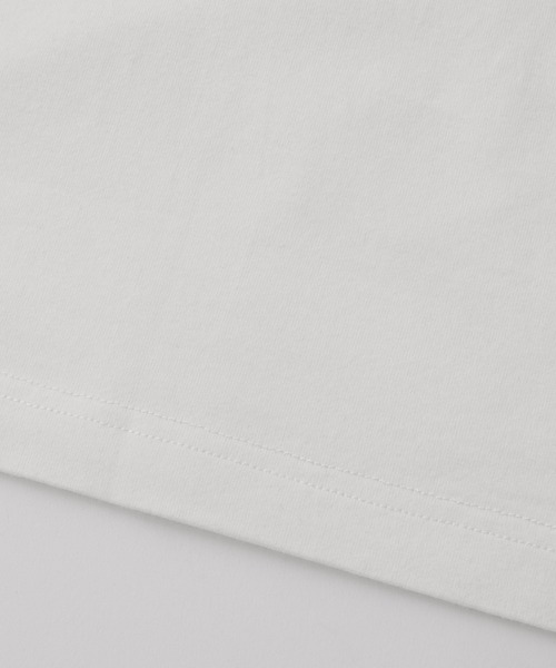 X-girl（エックスガール）の「STRIPED SLEEVE BIG TEE DRESS（ワンピース・レディース・ホワイト/ブラック/ブラウン・M/S）」の10枚目の写真