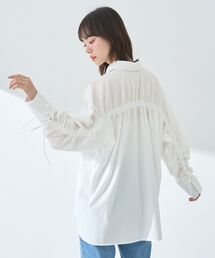 earth music&ecology | バックドロストオーバーシャツ(シャツ/ブラウス)