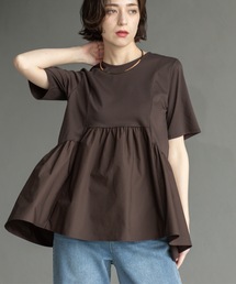 OPAQUE.CLIP | ペプラムドッキングカットソー【洗濯機洗い可】(Tシャツ/カットソー)