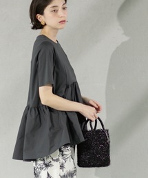OPAQUE.CLIP | ペプラムドッキングカットソー【洗濯機洗い可】(Tシャツ/カットソー)