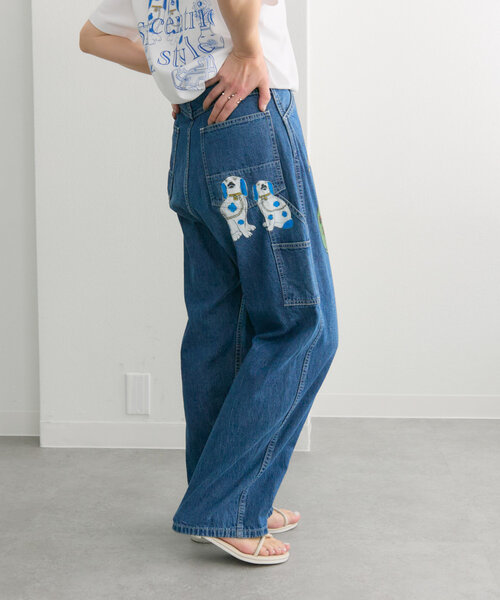ear PAPILLONNER（イアパピヨネ）の「ペイントデニムパンツ