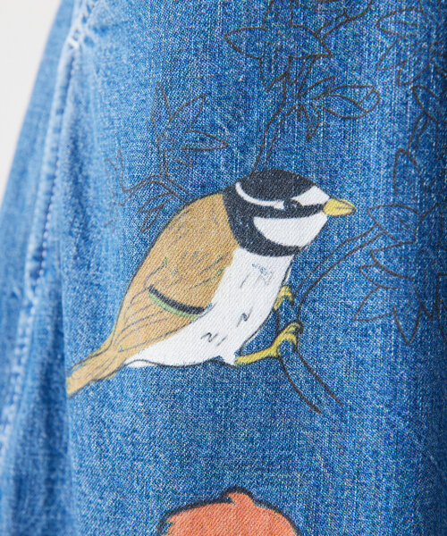 イアパピヨネ　リメイクデニム ear PAPILLONNER（イアパピヨネ）の「ペイントデニムパンツ