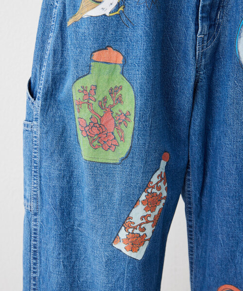 LGB パッチワーク ペイント デニム サイズ28 LGB パッチワーク ペイント デニム サイズ28