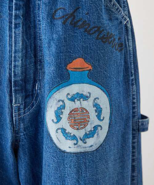 ear PAPILLONNER(イアパピヨネ)の「ペイントデニムパンツ【Work of Art × SUM1 STYLE (ワークオブアートケンダイ×スミスタイル)】(その他パンツ・レディース・ブルー・FREE)」の22枚目の写真