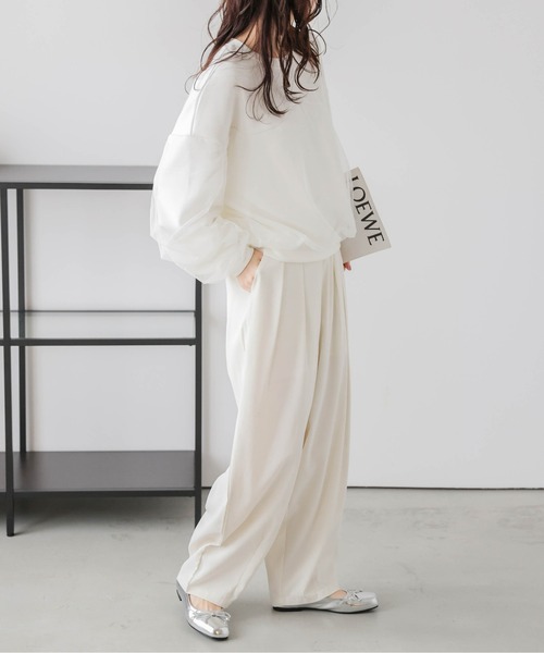 AMELY(エミリー)の「チュールレイヤードプルオーバー(Tシャツ/カットソー・レディース・ホワイト/ベージュ/ブラック・フリー)」の9枚目の写真