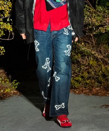 amok（アモク）の「HAND PAINTING DENIM PANTS（デニムパンツ）」